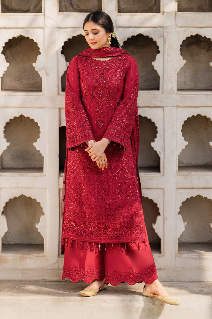 Meeras Luxury Eid Collection By Imrozia (I 219 RUBY)