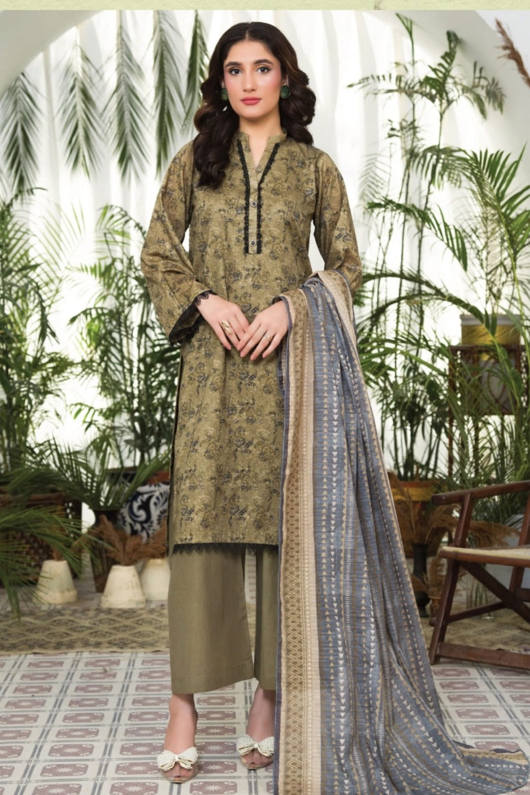 Dabiha Tex Printed Lawn Drop-01 D-01