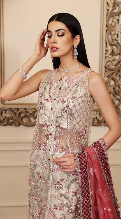 Embriodered Chiffon Collection by Anaya Ac22-06-Pricilla