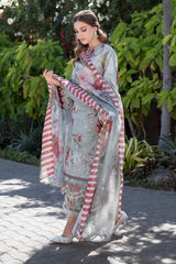 Embroidered Printed Lawn By Baroque`25 UF-4071