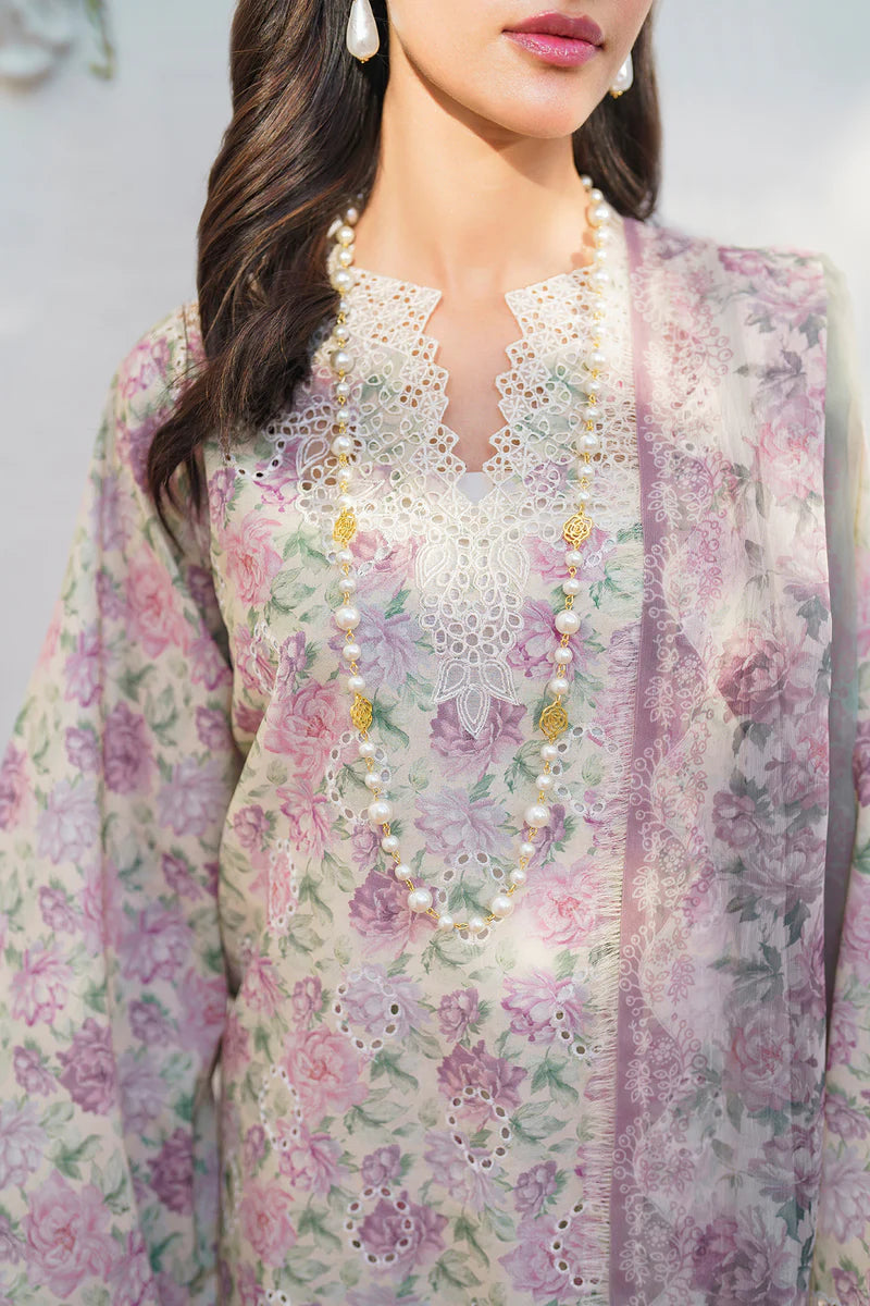 Embroidered Printed Lawn By Baroque`25 UF-638