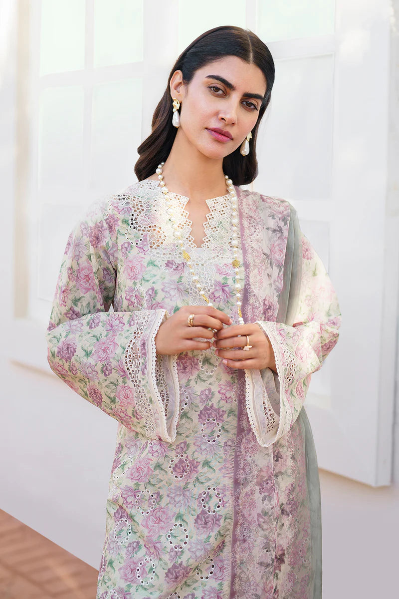 Embroidered Printed Lawn By Baroque`25 UF-638