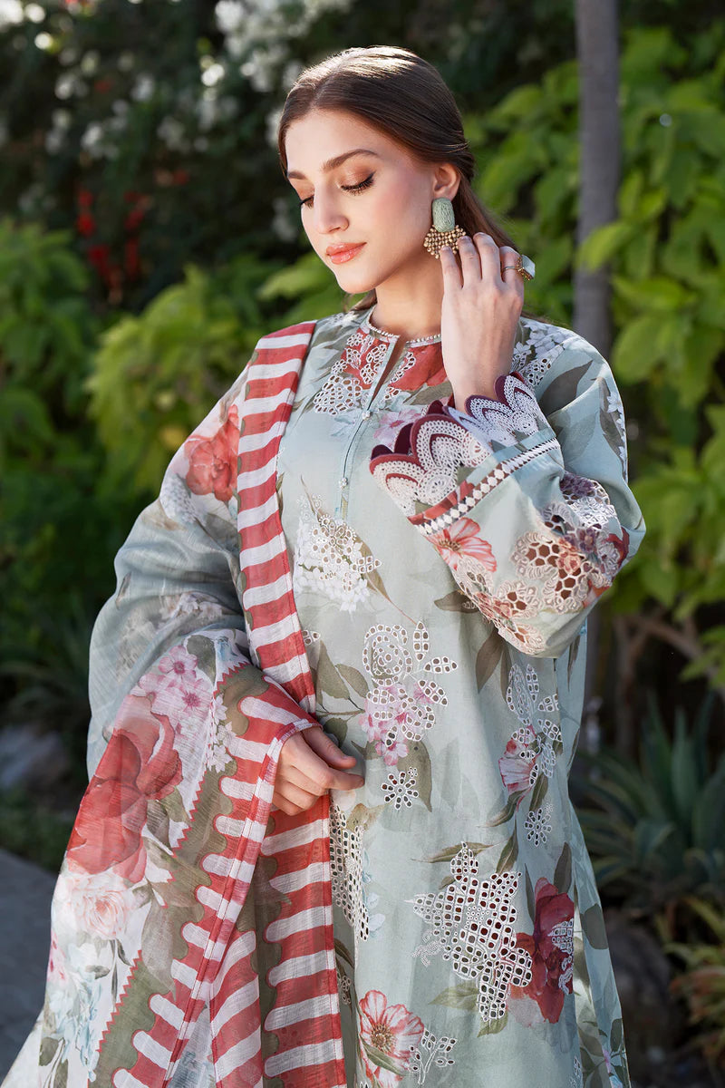 Embroidered Printed Lawn By Baroque`25 UF-4071