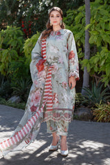 Embroidered Printed Lawn By Baroque`25 UF-4071
