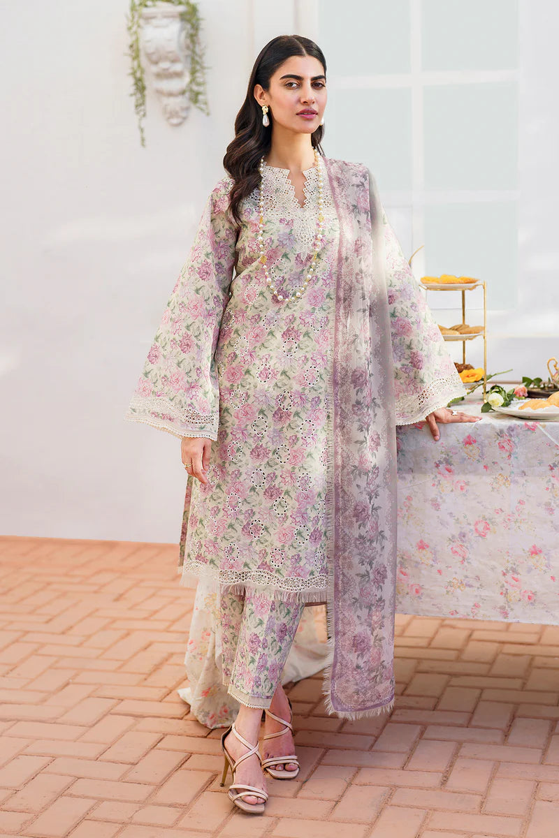 Embroidered Printed Lawn By Baroque`25 UF-638