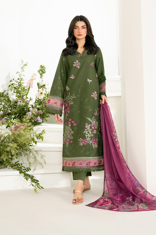 Iznik Festive Embroidered Lawn Edition '25 IFE-02