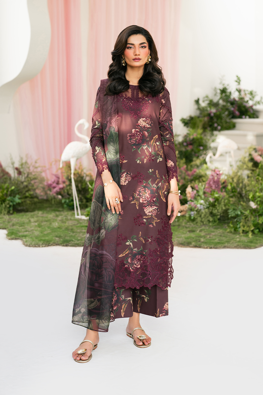 Iznik Festive Embroidered Lawn Edition '25 IFE-10