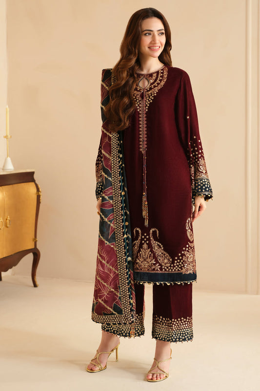 JAZMIN EMBROIDERED VELVET FORMAL (VF-2038)