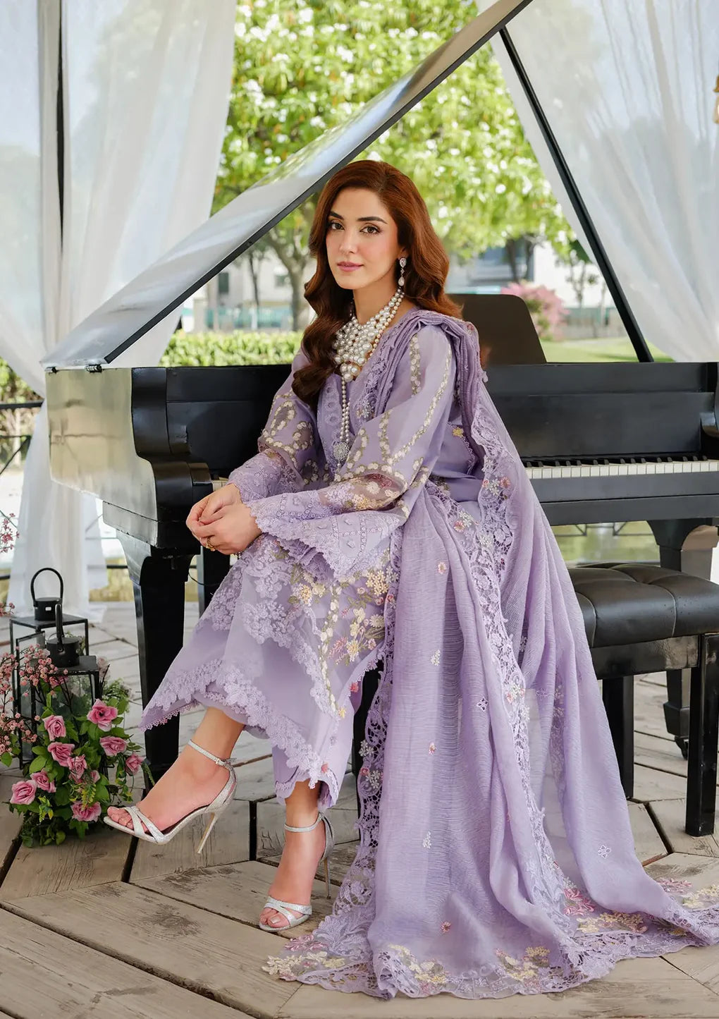 Luxury Lawn Vol-02 By Elaf`25 ELH-3A PARIS HUES