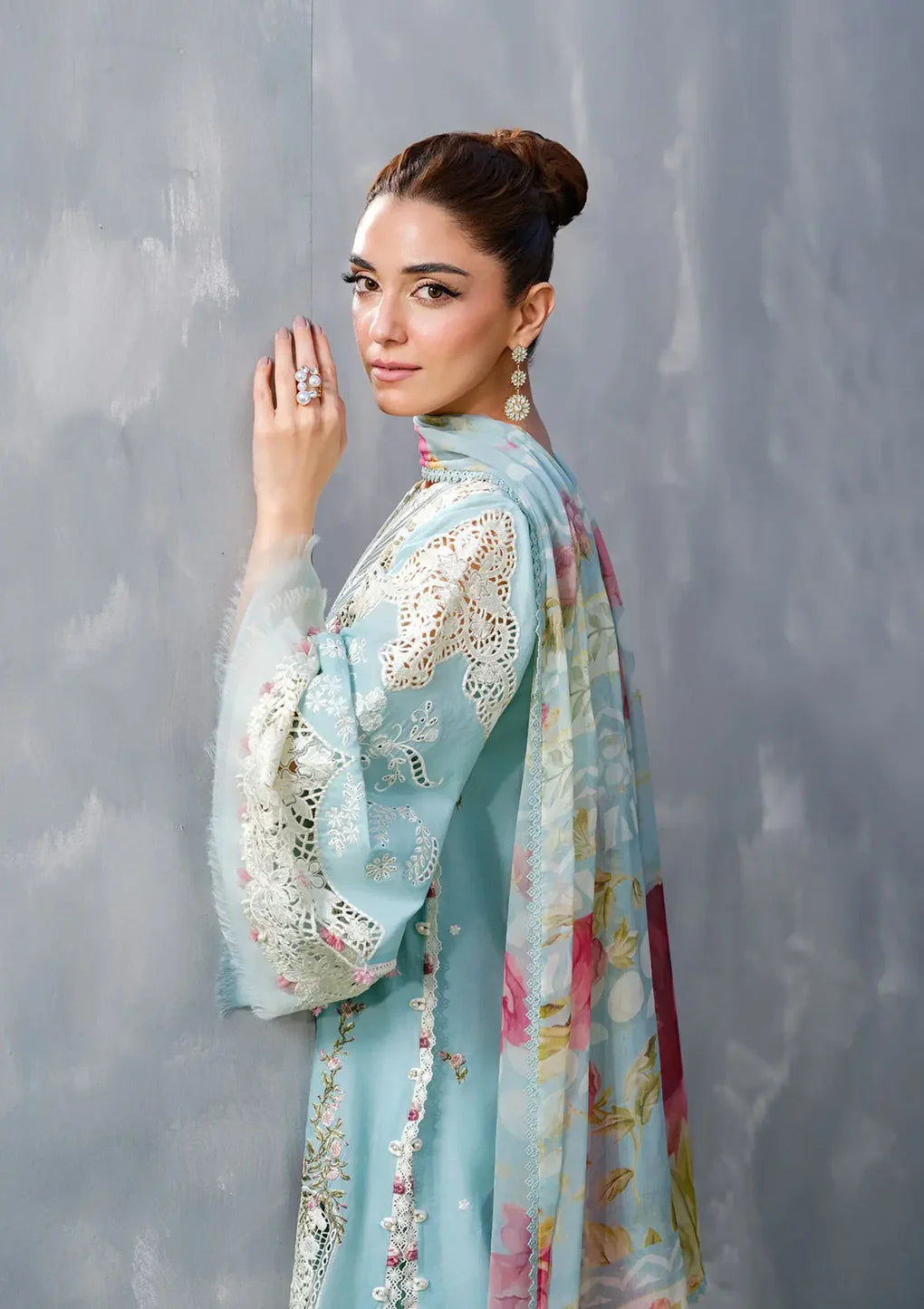 Luxury Lawn Vol-02 By Elaf`25 ELH-5B ELYA