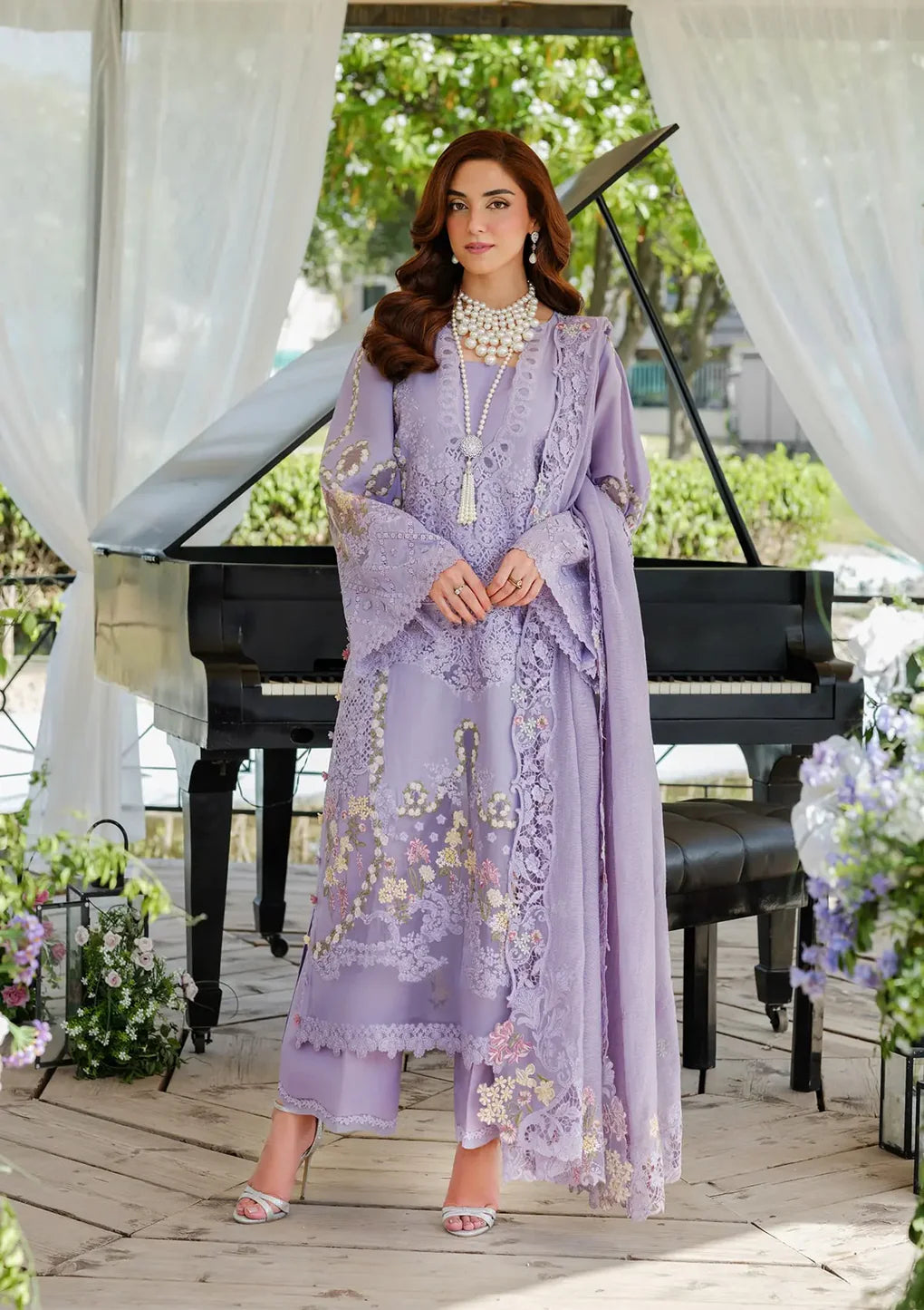 Luxury Lawn Vol-02 By Elaf`25 ELH-3A PARIS HUES