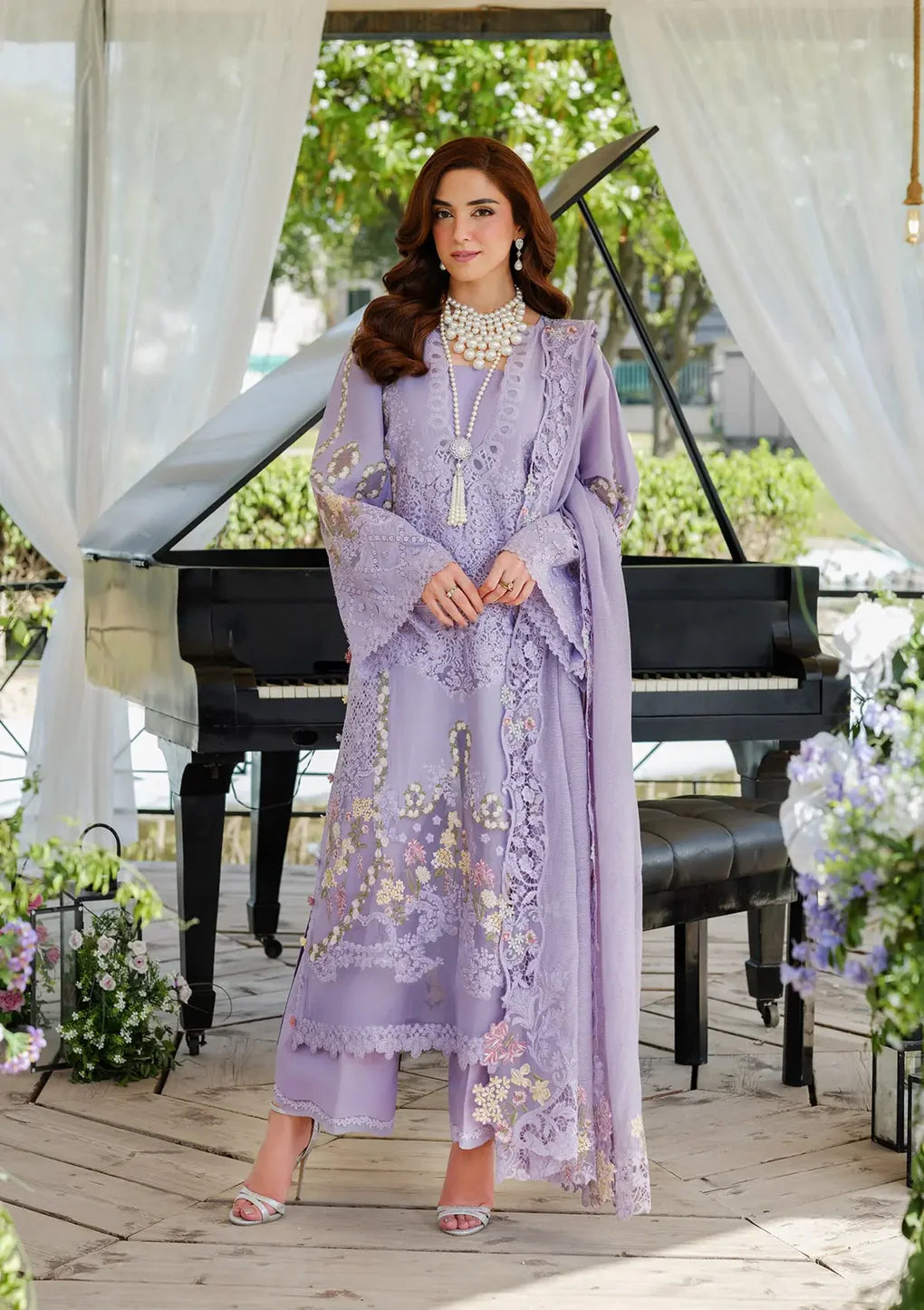 Luxury Lawn Vol-02 By Elaf`25 ELH-3A PARIS HUES