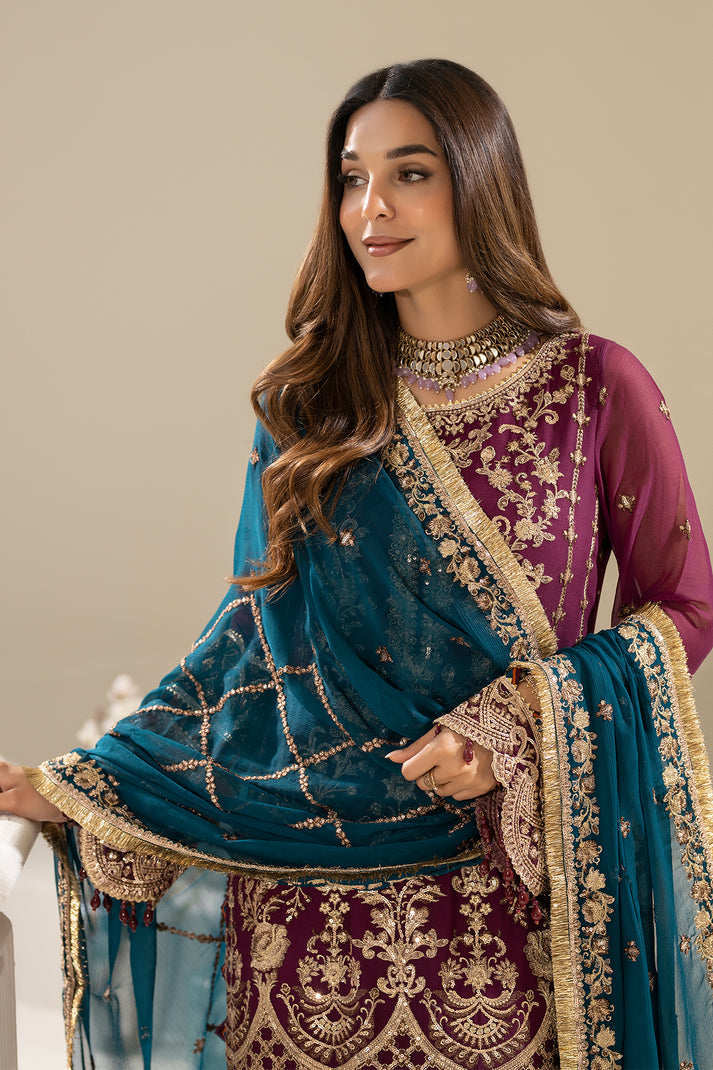 Nisha By Imrozia Serene Eid Chiffon Luxury Edit (M-84 ZEHAK)