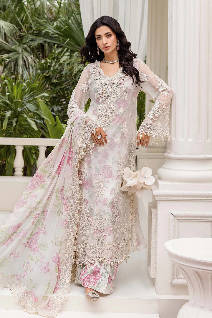 Maria.B Embroidered Chiffon D-01