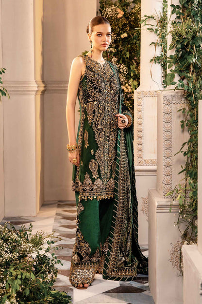 Maria B.3 Piece Unstitched Embroidered Organza Suit BD-2904