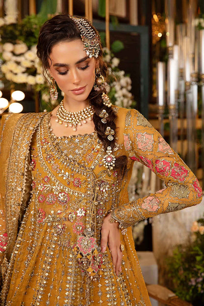 Maria B. 3 Piece Unstitched Embroidered Organza Suit | BD-2907