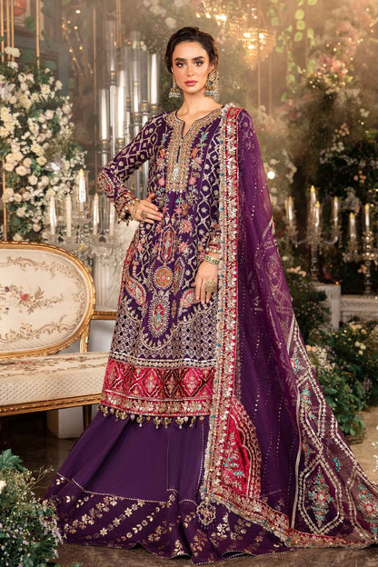 Maria B. 3 Piece Unstitched Embroidered Organza Suit BD-2903