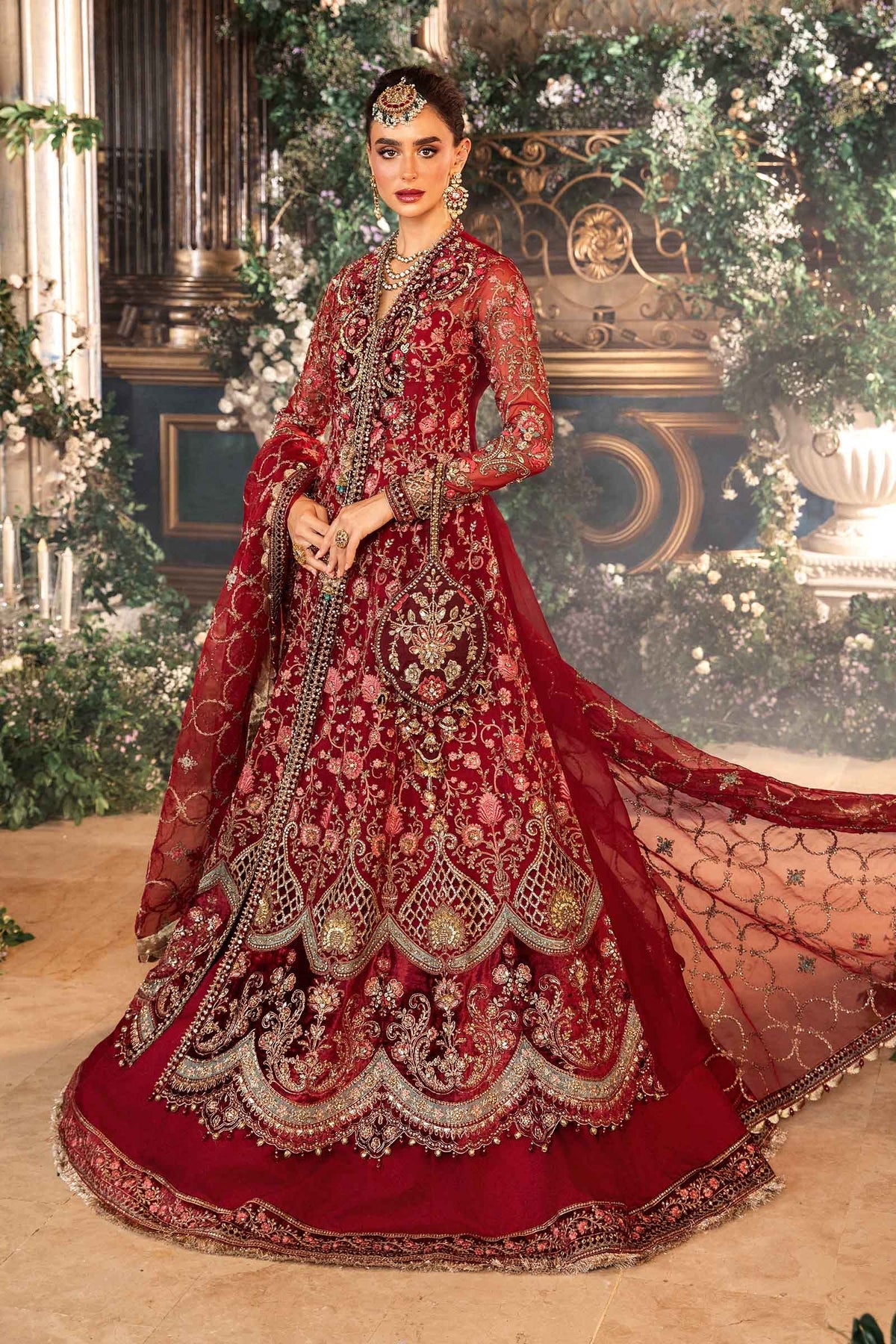 Maria B Anarkali Collection Pakistani Luxury Embroidered Dress-db28546