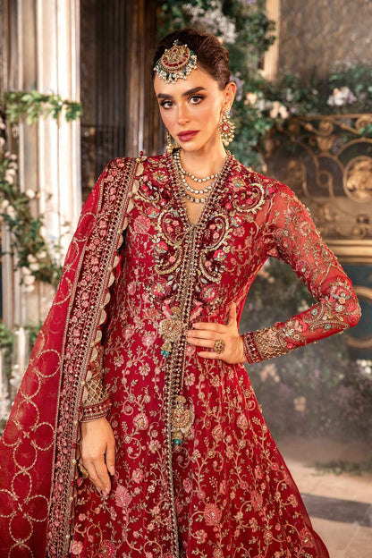 Maria B. 3 Piece Unstitched Embroidered Organza Suit | BD-2908