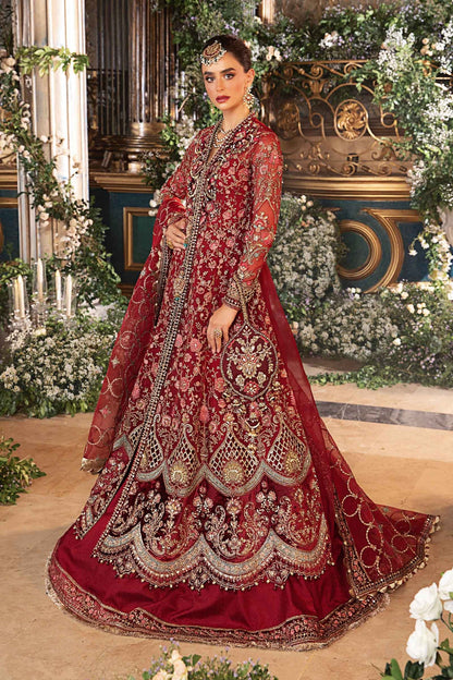 Maria B. 3 Piece Unstitched Embroidered Organza Suit | BD-2908