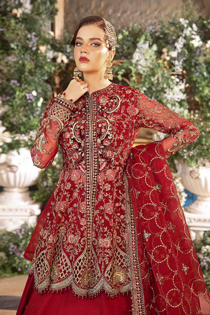 Maria B. 3 Piece Unstitched Embroidered Organza Suit | BD-2908