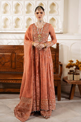 women orange dresses Muse luxry chiffon 