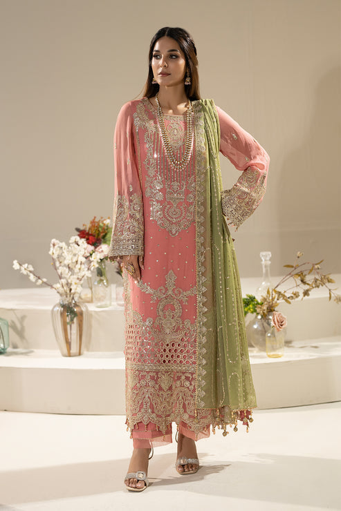Nisha By Imrozia Serene Eid Chiffon Luxury Edit (M-82 NURAH)