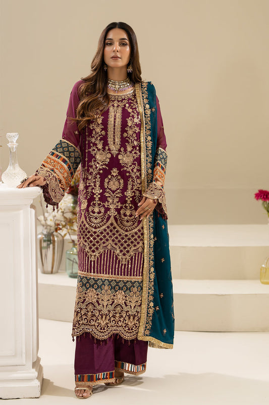 Nisha By Imrozia Serene Eid Chiffon Luxury Edit (M-84 ZEHAK)