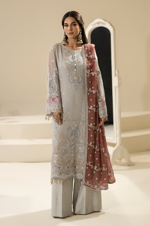 Nisha By Imrozia Serene Eid Chiffon Luxury Edit (M-85 MEHZA)
