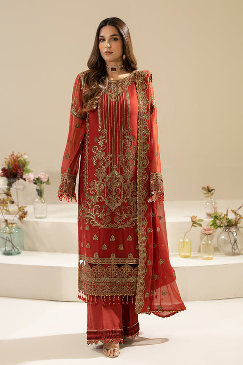 Nisha By Imrozia Serene Eid Chiffon Luxury Edit (M-90 AREESHA)