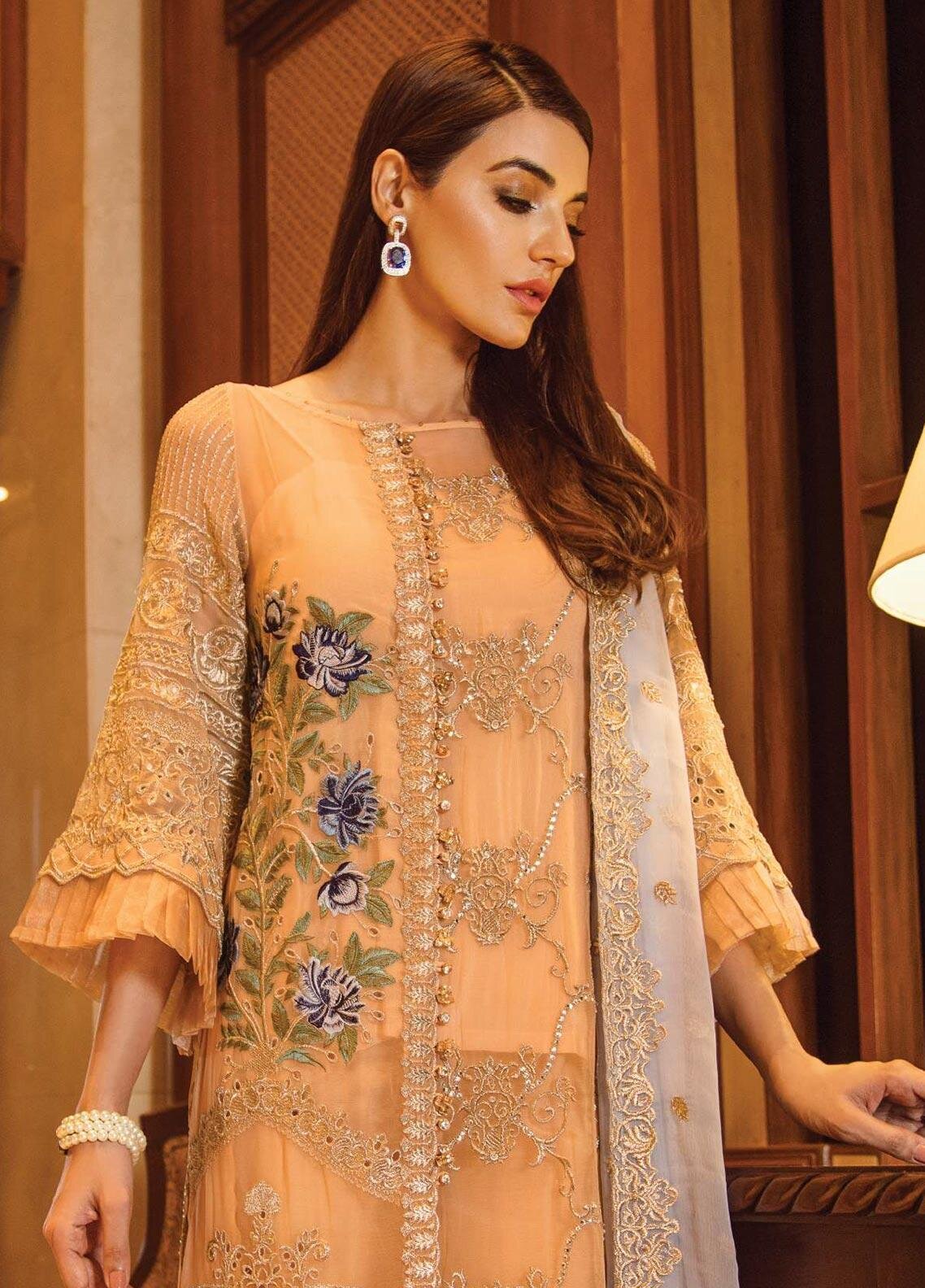 Embroidered Chiffon by Serene Premium (D 06 - Tropical Paradise)