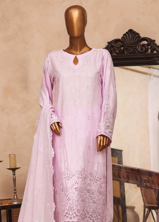 Majestic Emb Silk By HZ Textiles ( RDE-3P-005 Lavender)