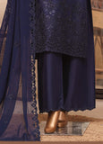 Majestic Emb Silk By HZ Textiles ( RDE-3P-006 Navy )