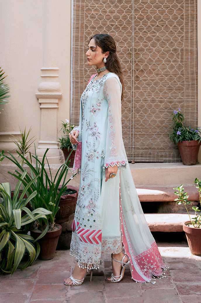 Saanjh Organza Embroidered collection By Razab - UNS (SJH-06)
