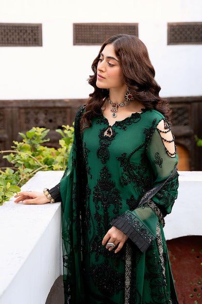 Saanjh Organza Embroidered collection By Razab - Zarf (SJH-08)