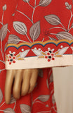 Linen Prints By Sadabahar (D-03 Red)