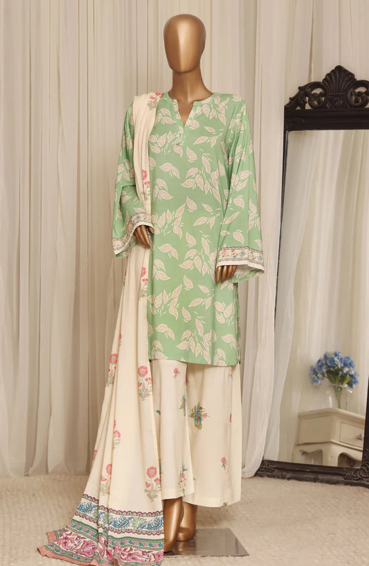 Linen Prints By Sadabahar (D-04 Green)