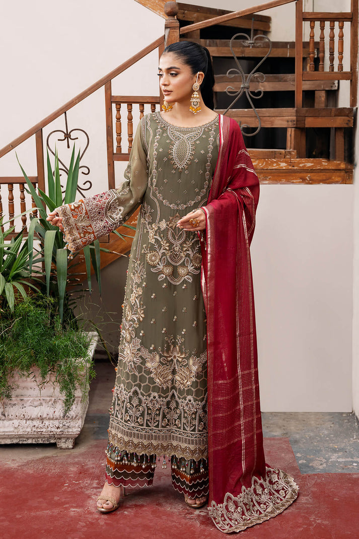 Sitarah Luxury Chiffon 2024 by Imrozia | Chaandni I-214