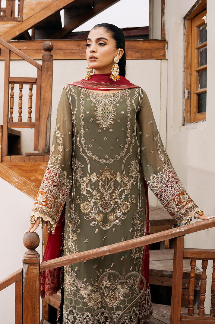 Sitarah Luxury Chiffon 2024 by Imrozia | Chaandni I-214