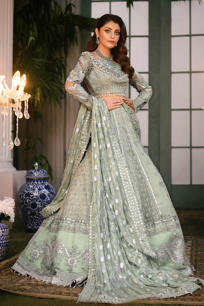 Wajadan By Raeesa Premium WD-2 (Pea Green)