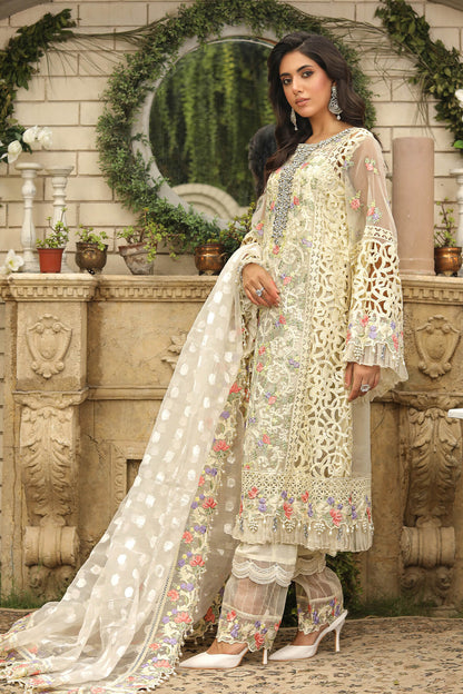 Wajadan By Raeesa Premium WD-8 (Ivory)