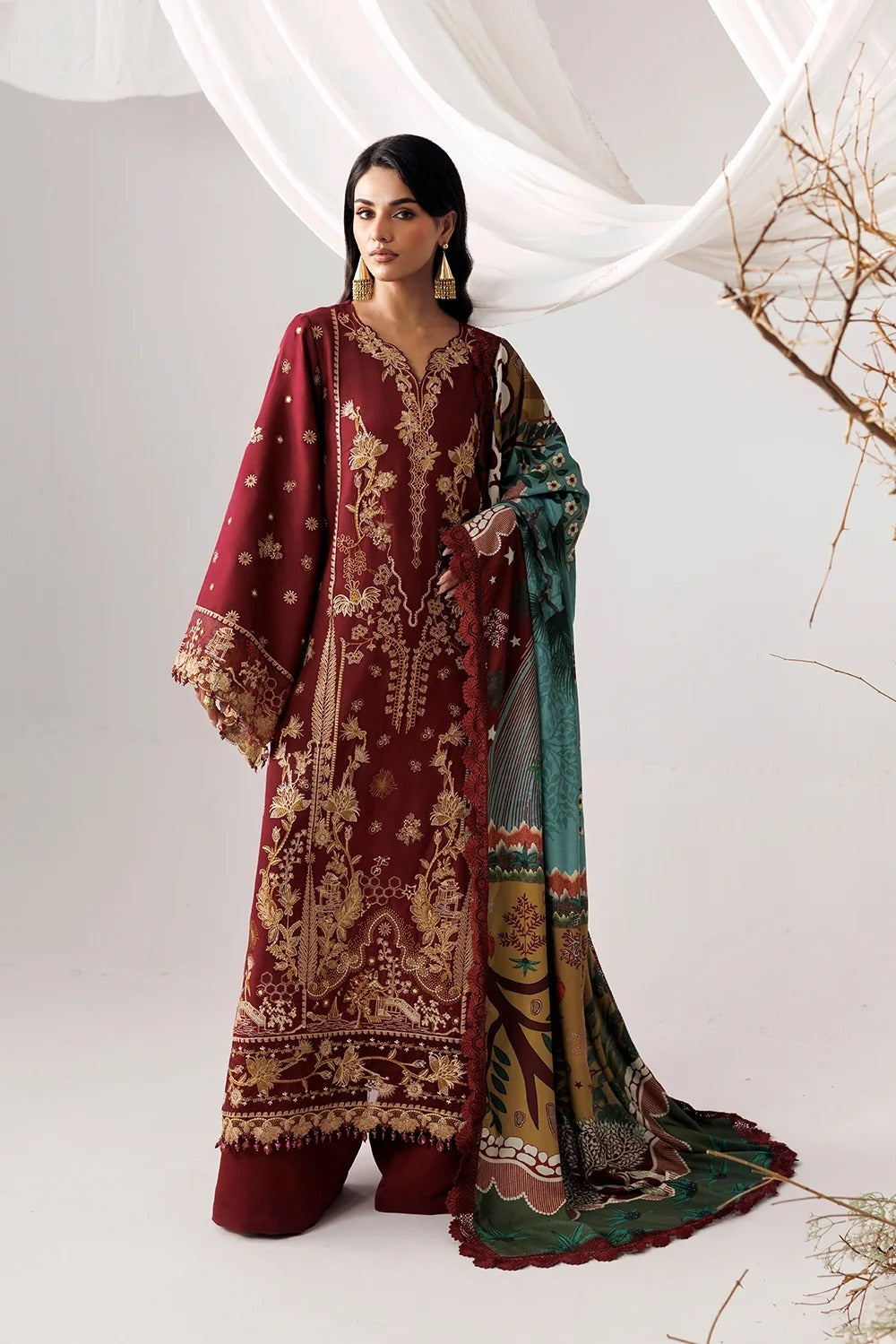 ALLURE'26 By Naqsh (Maroon Oak-00290)