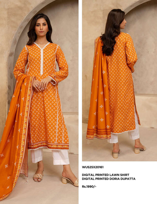 Zellbury Un-Stitched Lawn Collection '25 Wus25X20161