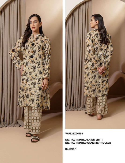 Zellbury Un-Stitched Lawn Collection '25 Wus25X20169