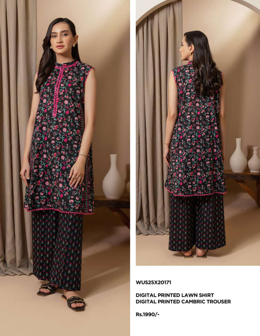 Zellbury Un-Stitched Lawn Collection '25 Wus25X20171