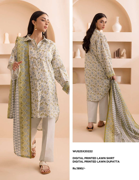 Zellbury Un-Stitched Lawn Collection '25 Wus25X20222