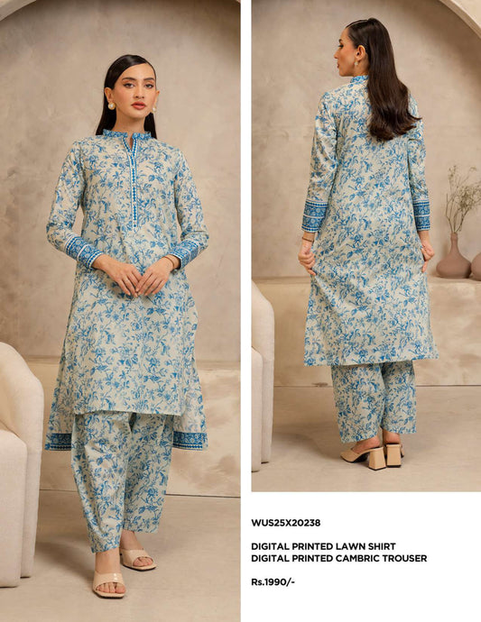 Zellbury Un-Stitched Lawn Collection '25 Wus25X20238
