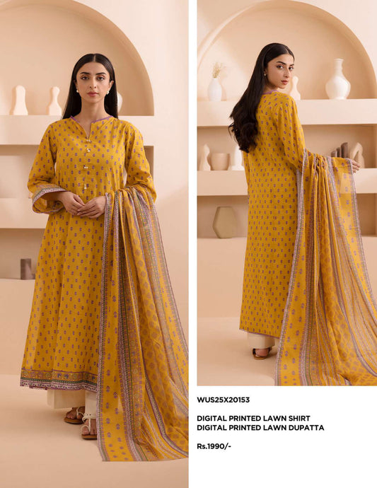 Zellbury Un-Stitched Lawn Collection '25 Wus25X20153