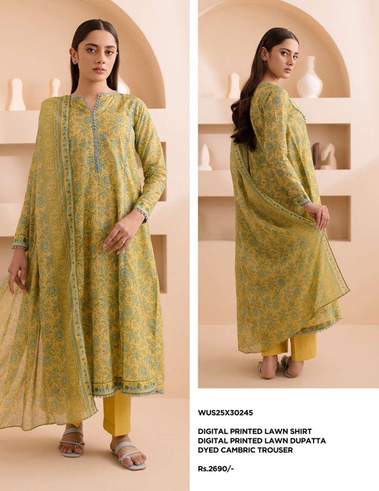Zellbury Un-Stitched Lawn Collection '25 Wus25X30245