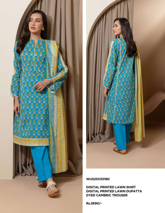 Zellbury Un-Stitched Lawn Collection '25 Wus25X30180